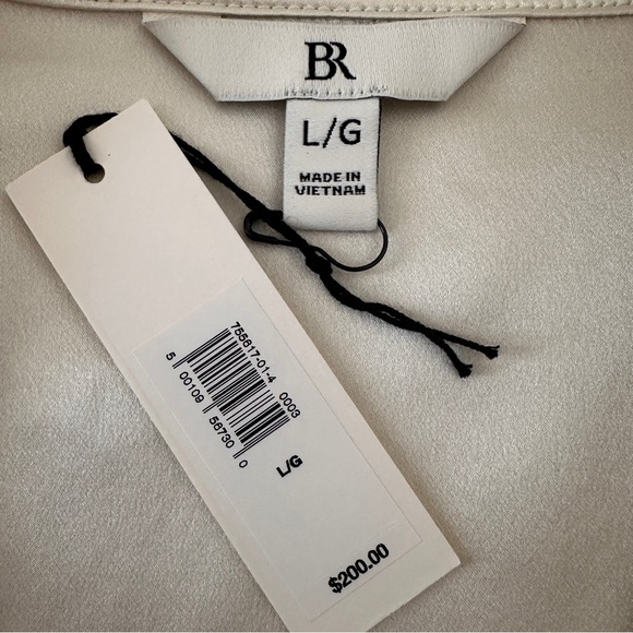 New With Tags 100% Silk Blouse/Shirt sz L - Champagne - Picture 8 of 15